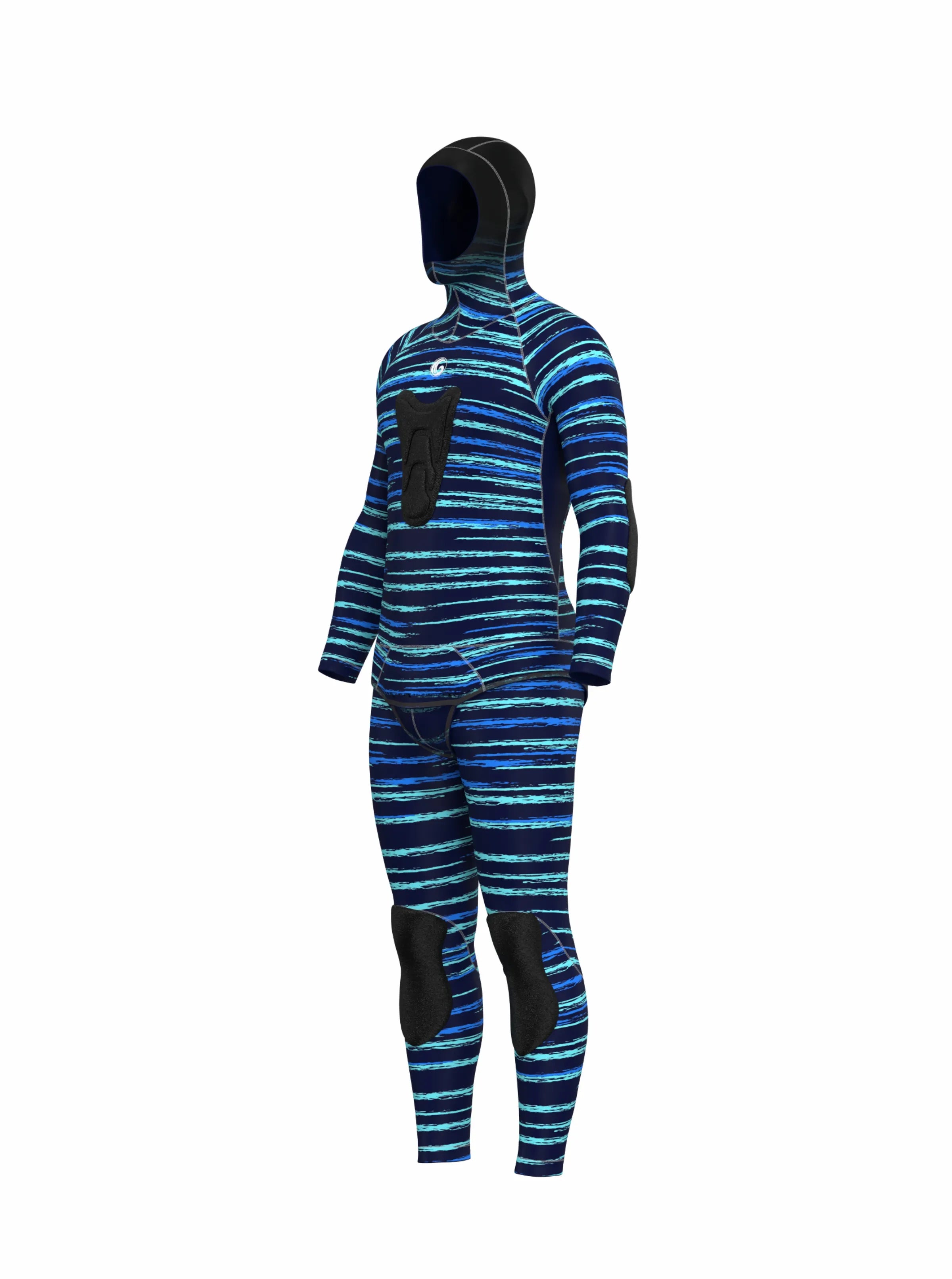 Men's Two Piece Spearfishing Wetsuit with Chest Loading Pad – Wahoo Print