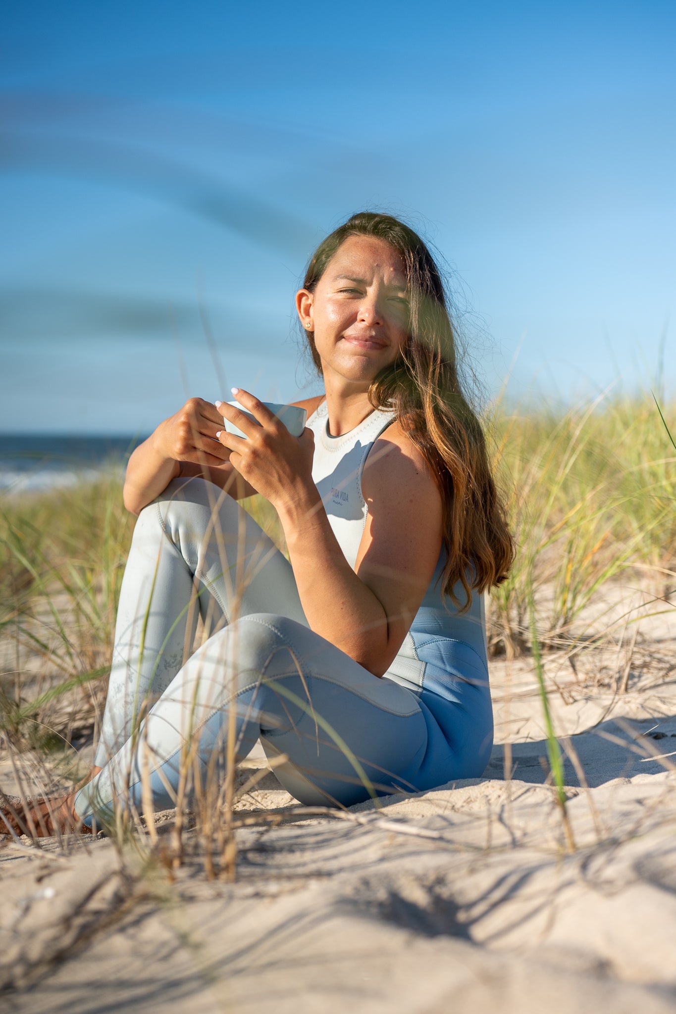 Women’s Long Jane Wetsuit x Baby Blue