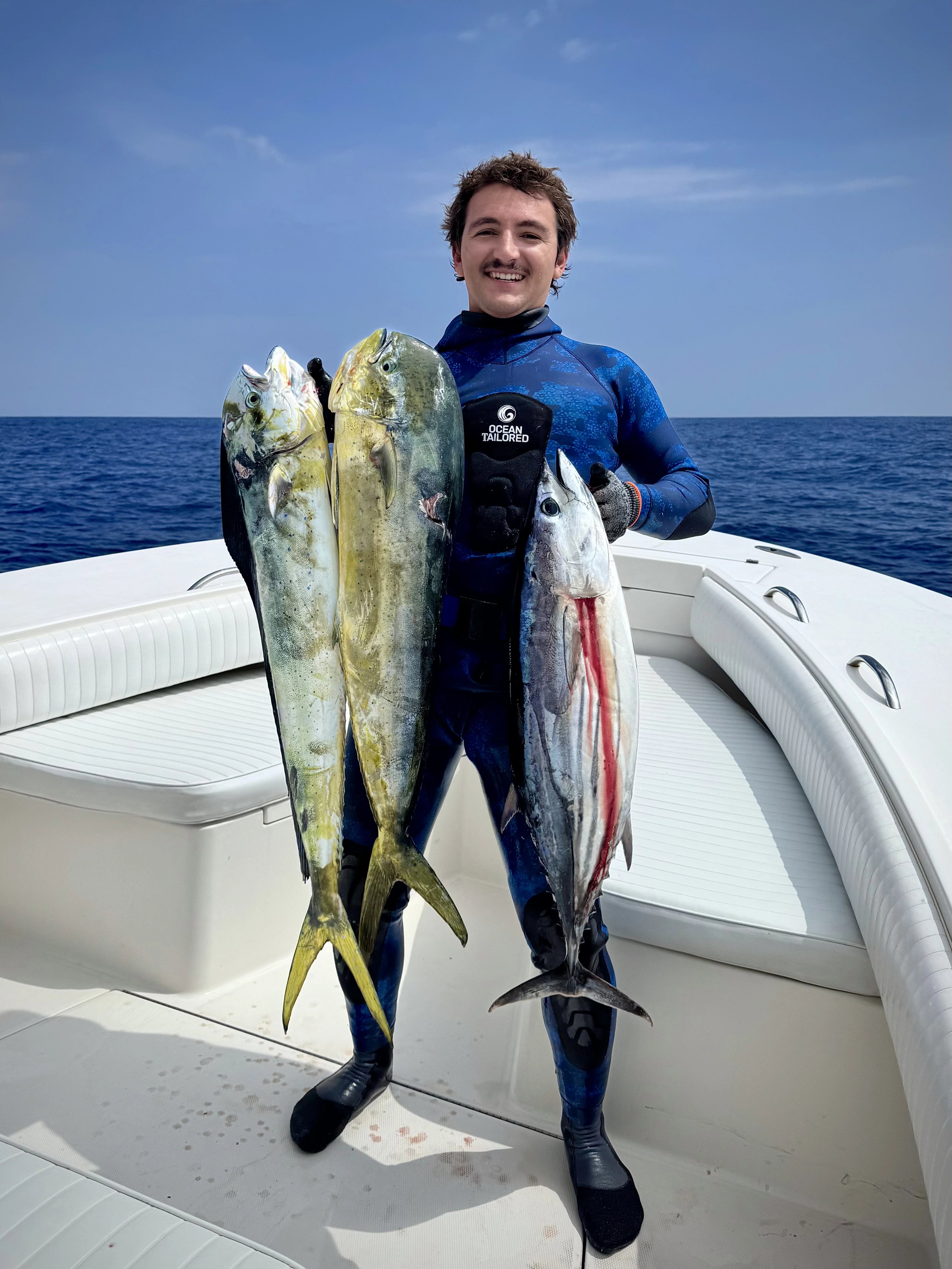 Men’s Spearfishing Wetsuit (2-Piece) with Chest Loading Pad – Blue Reef