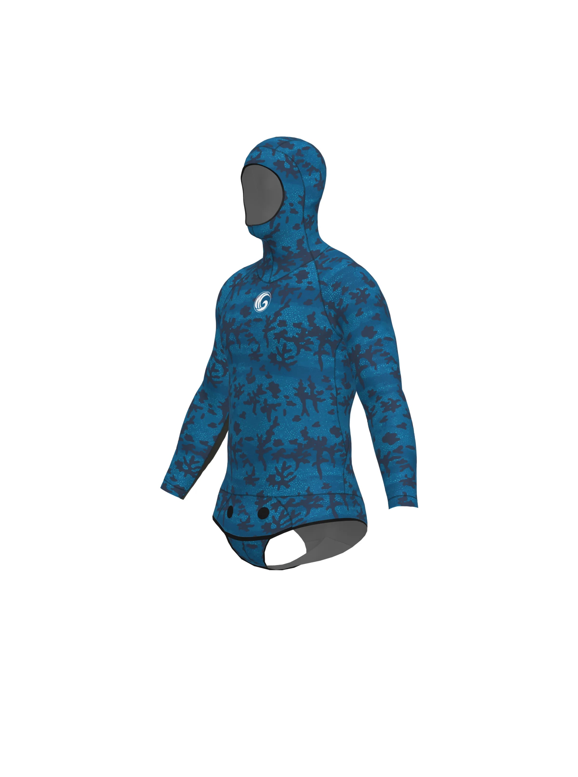Men’s Freediving Wetsuit Top - Tide Wash