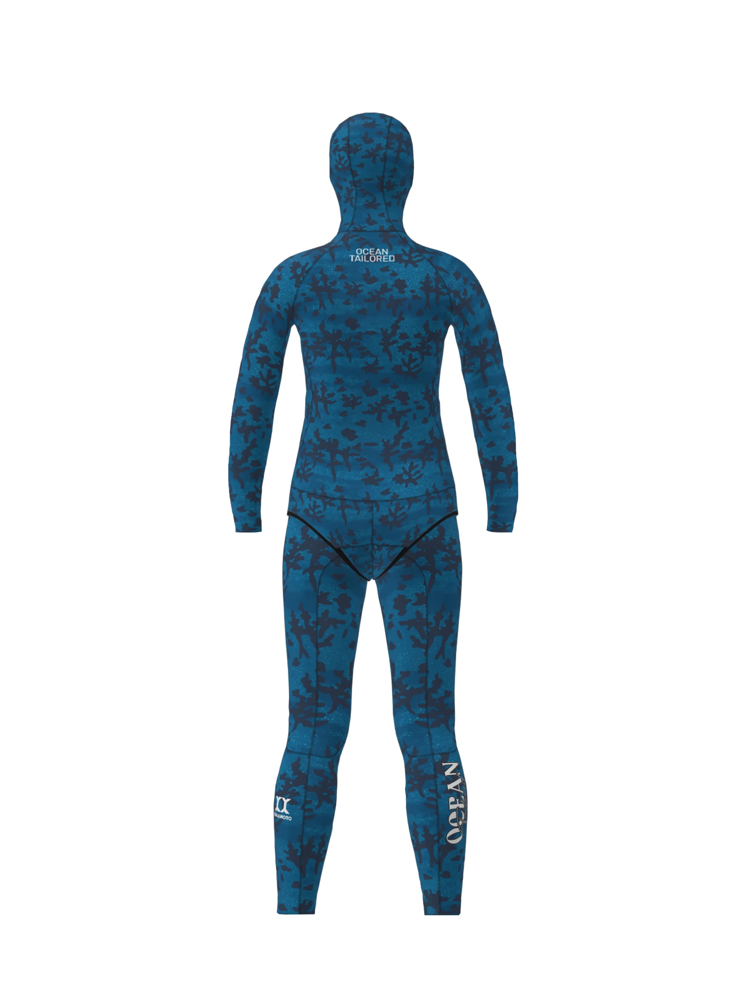 Women’s Two Piece Freediving Wetsuit  - Blue Reef
