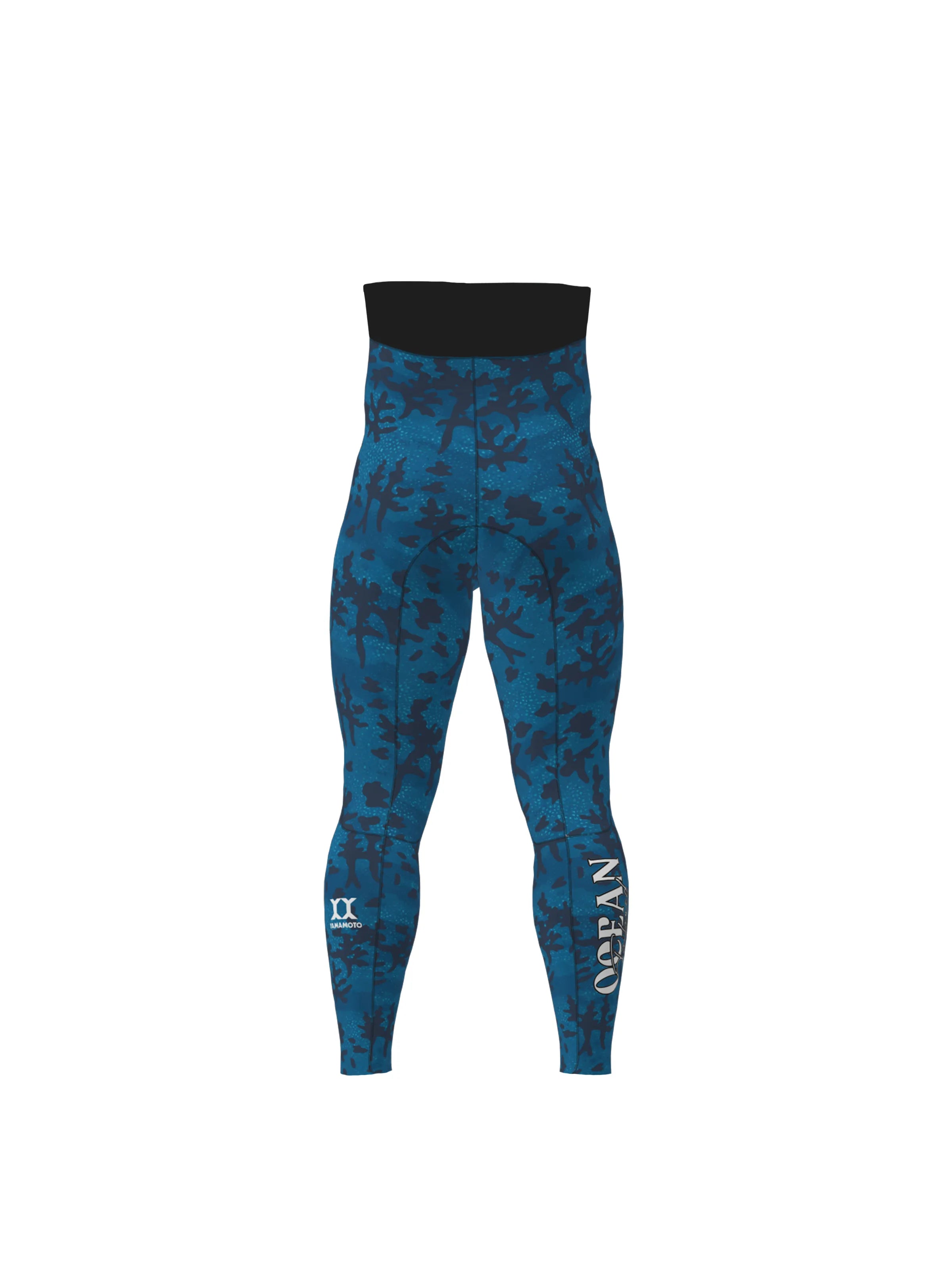 Men's Spearfishing High-Waisted Wetsuit Bottom - Blue Reef