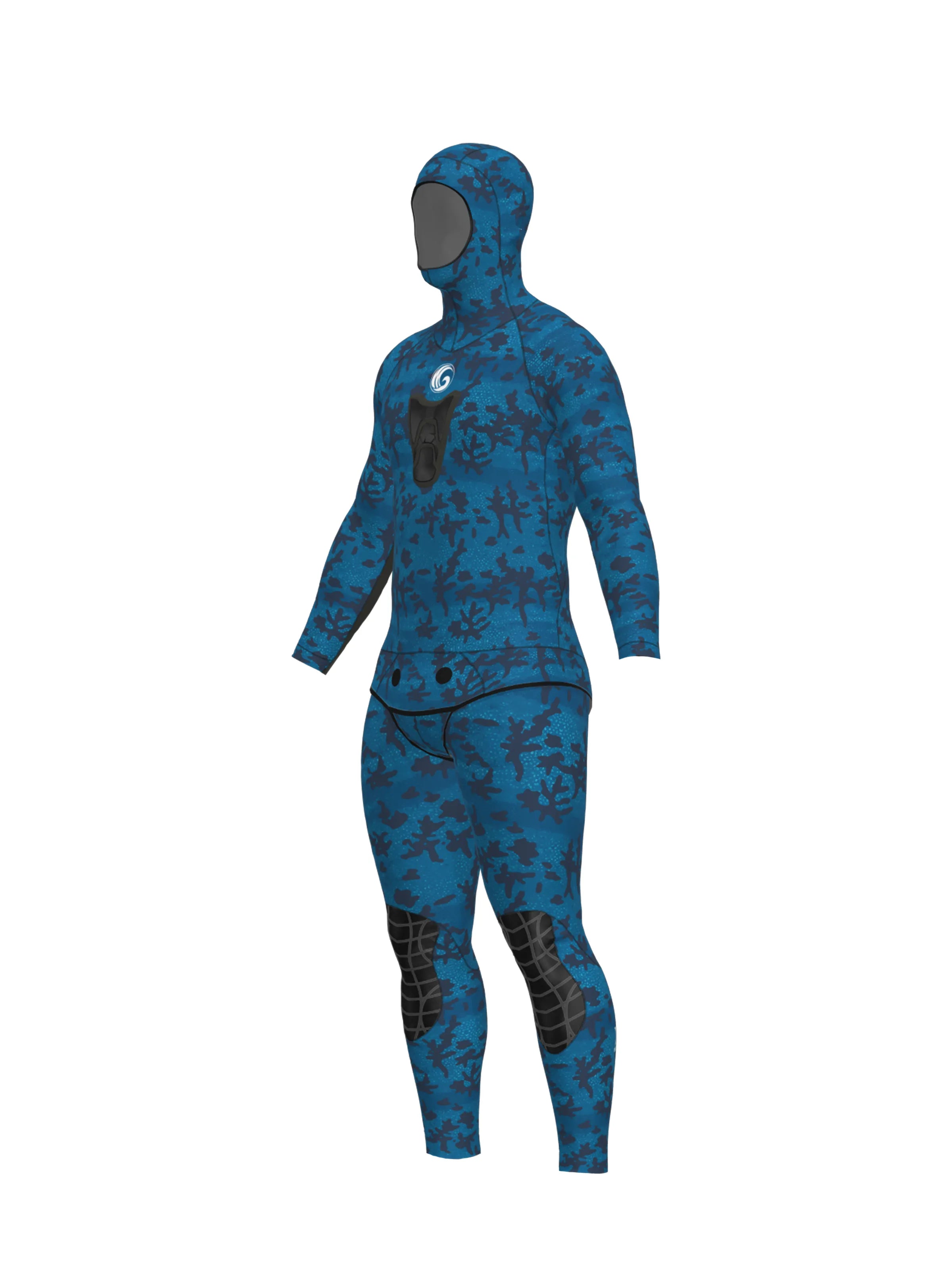 Men's Two Piece Spearfishing Wetsuit with Chest Loading Pad – Tide Wash