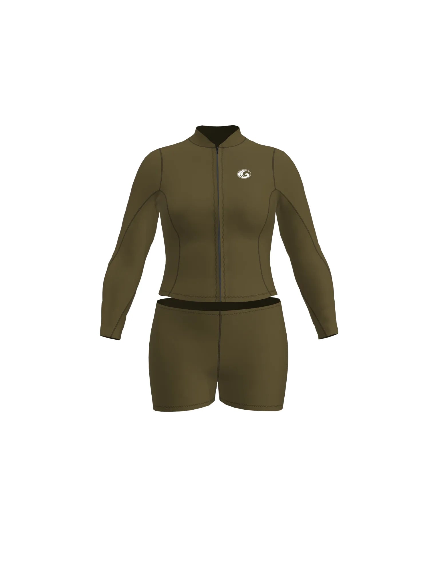 Women’s Neoprene Jacket & Shorts Surfing Wetsuit Set