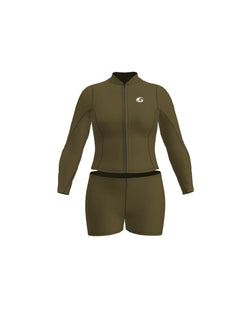 Women’s Neoprene Jacket & Shorts Surfing Wetsuit Set