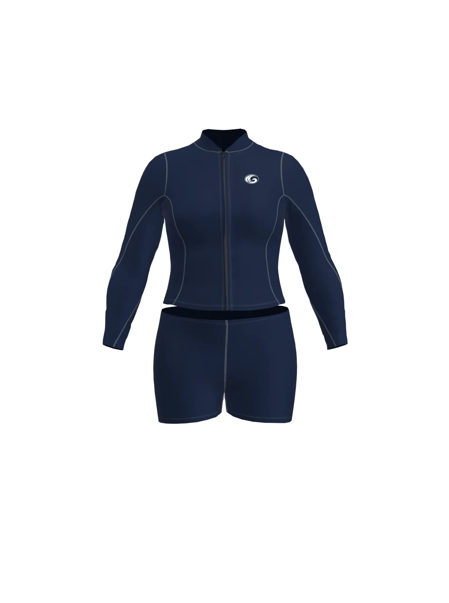 Women’s Neoprene Jacket & Shorts Surfing Wetsuit Set