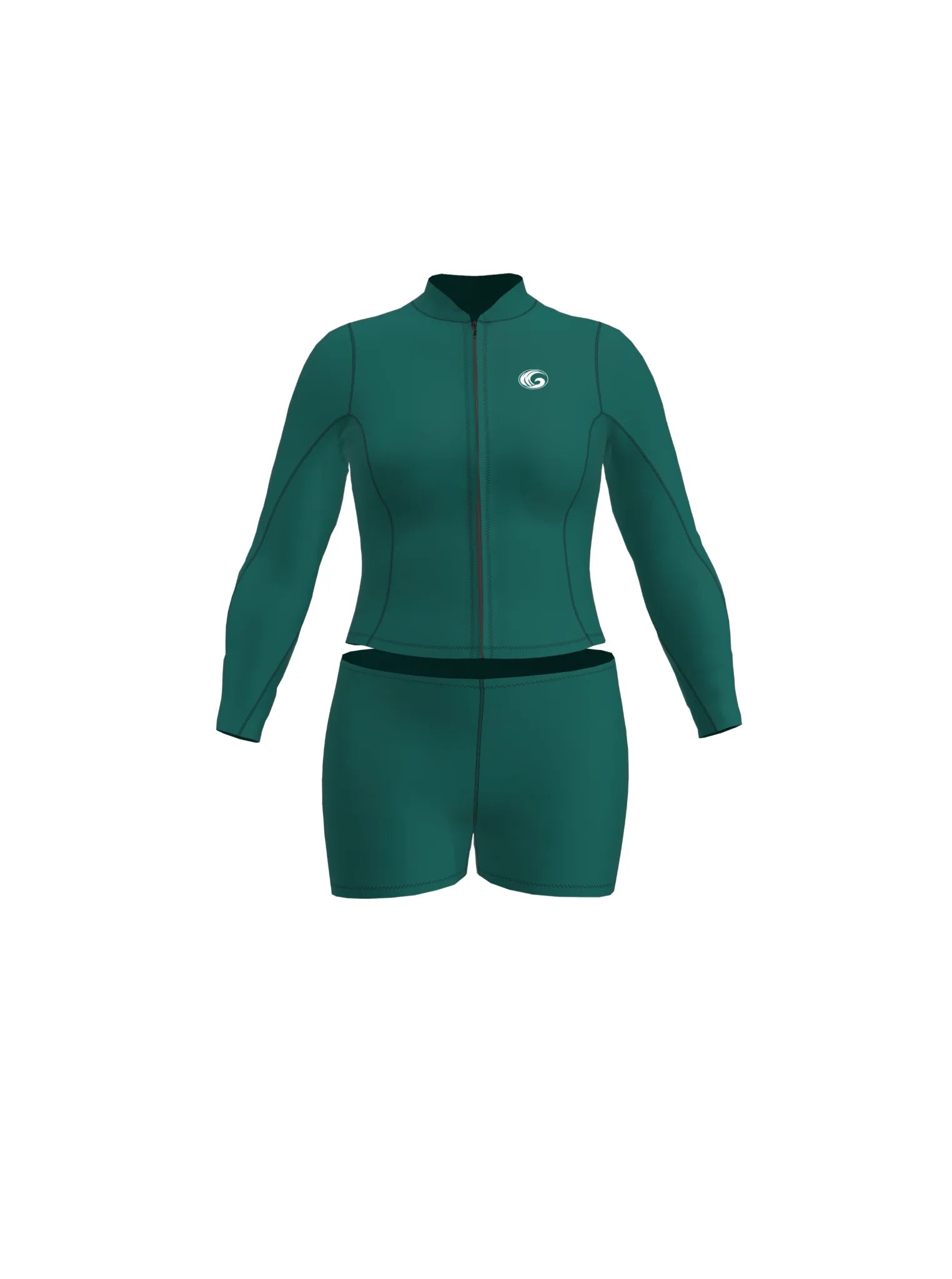 Women’s Neoprene Jacket & Shorts Surfing Wetsuit Set
