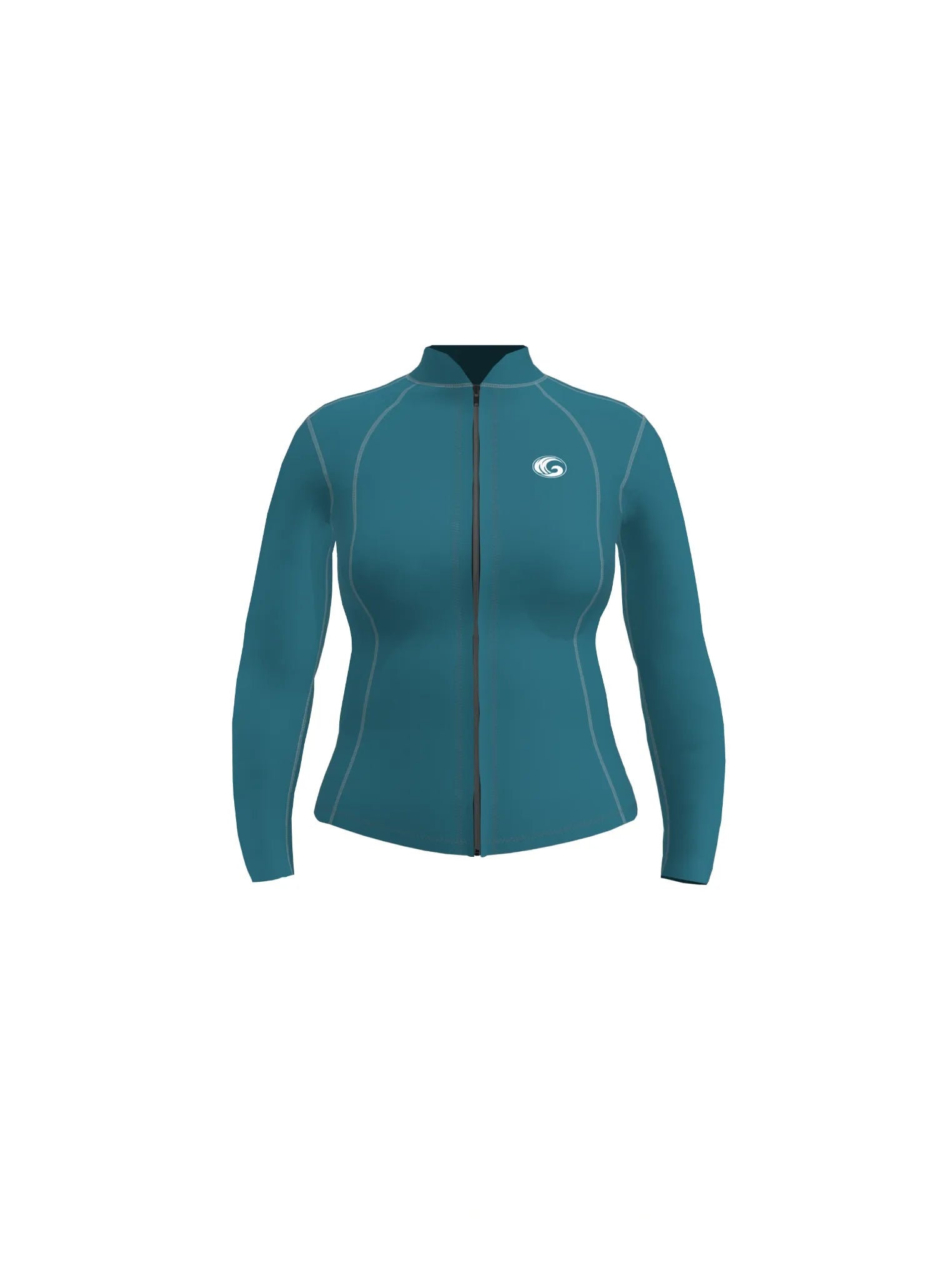 Women’s Neoprene Surfing Wetsuit Jacket – Front Zip