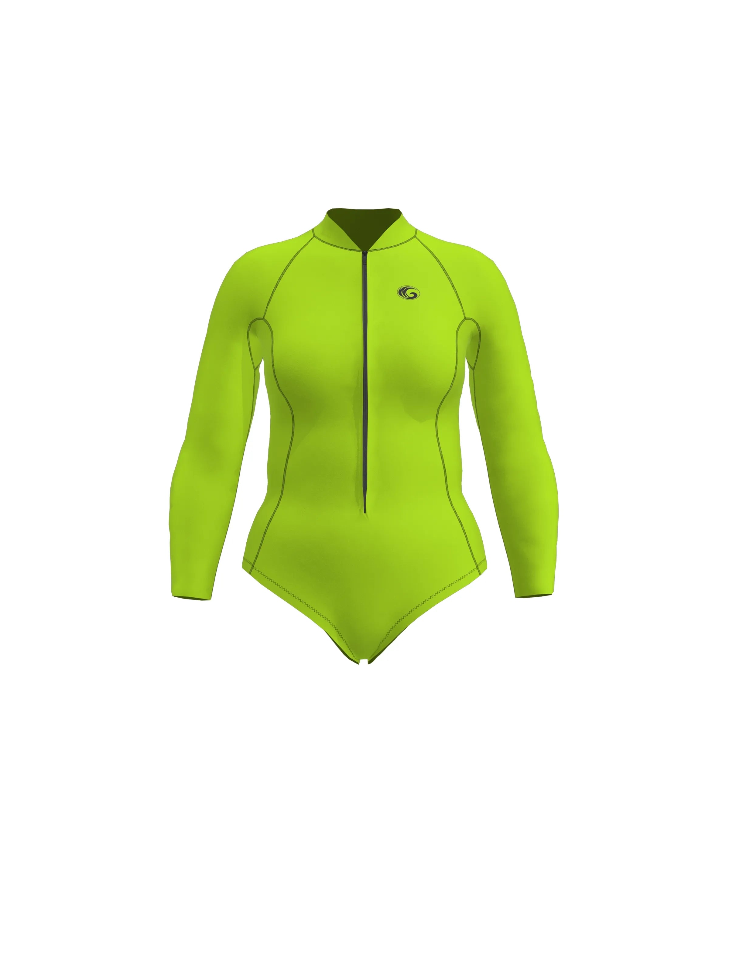Women’s Long Sleeve Springsuit Surfing Wetsuit – Front Zip