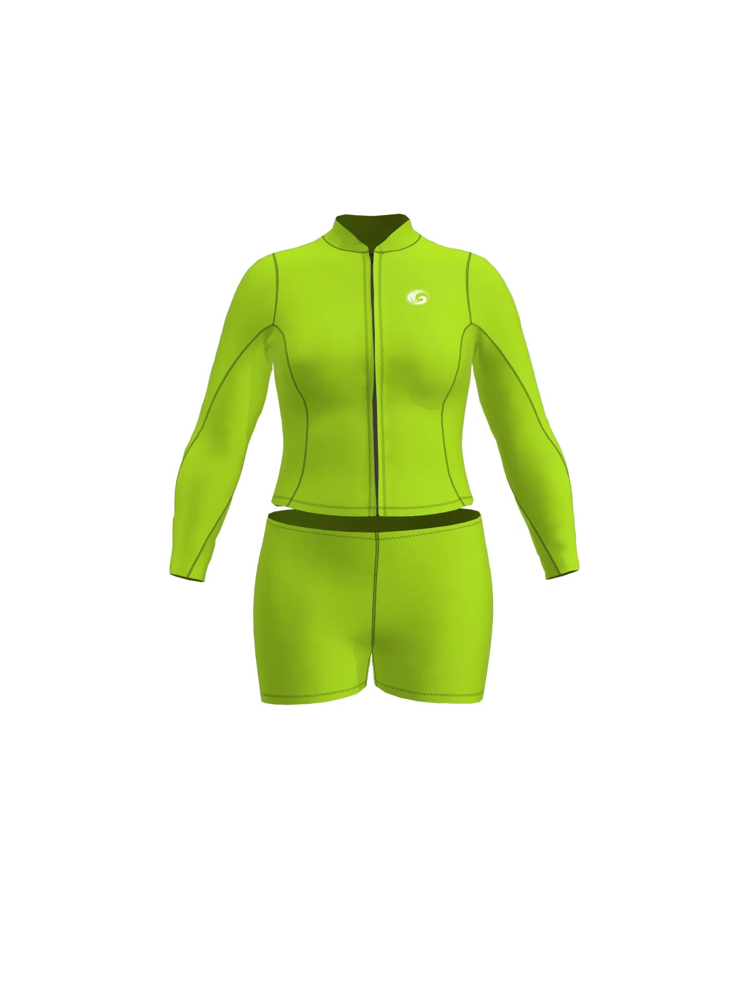 Women’s Neoprene Jacket & Shorts Surfing Wetsuit Set