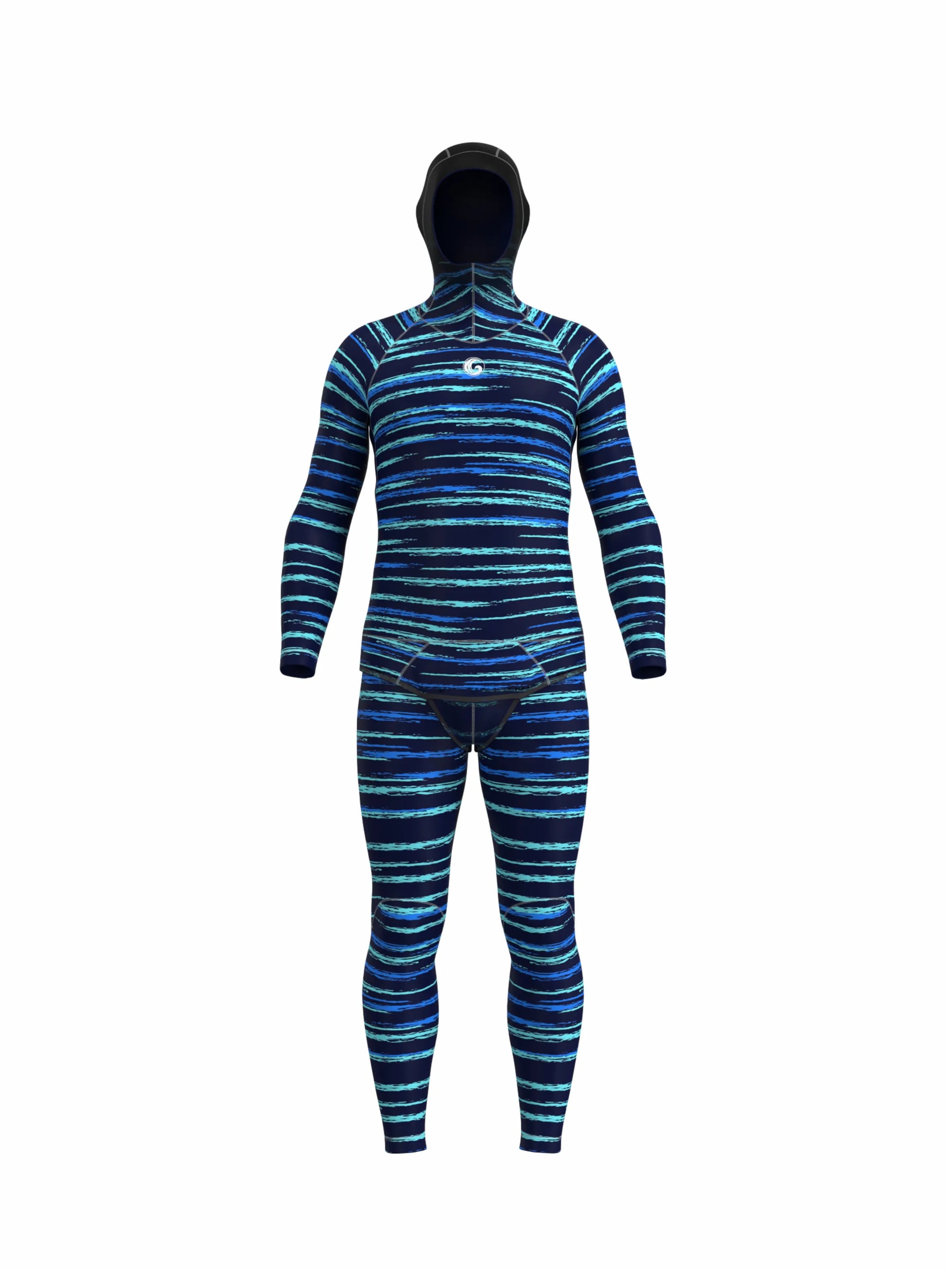Men’s Two Piece Freediving Wetsuit  - Wahoo Print
