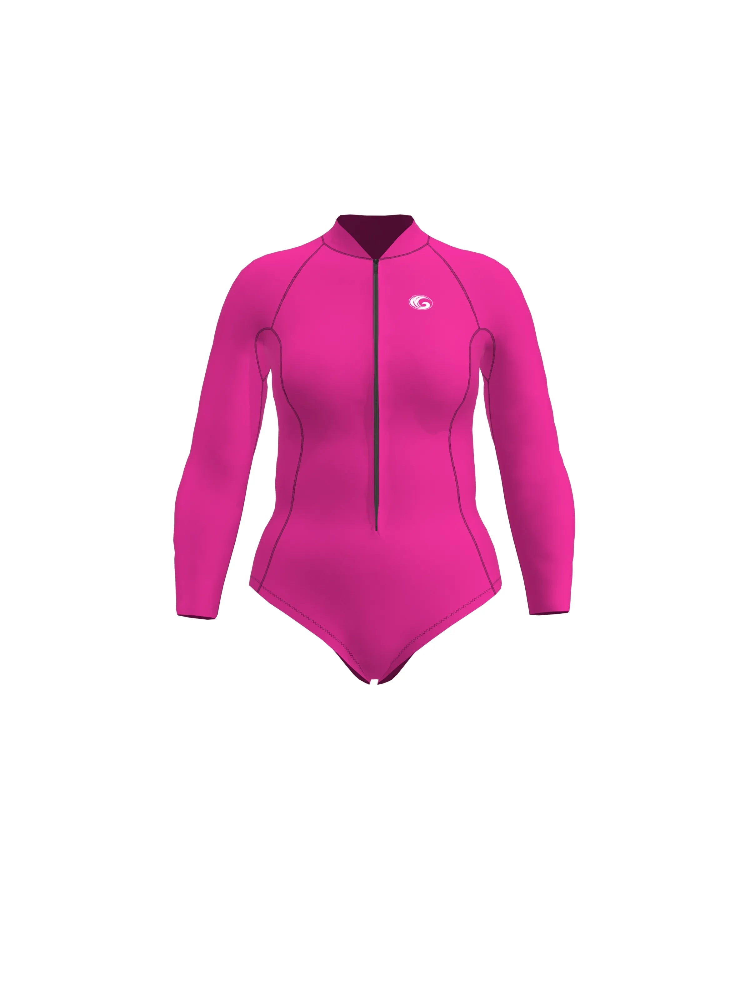 Women’s Long Sleeve Springsuit Surfing Wetsuit – Front Zip