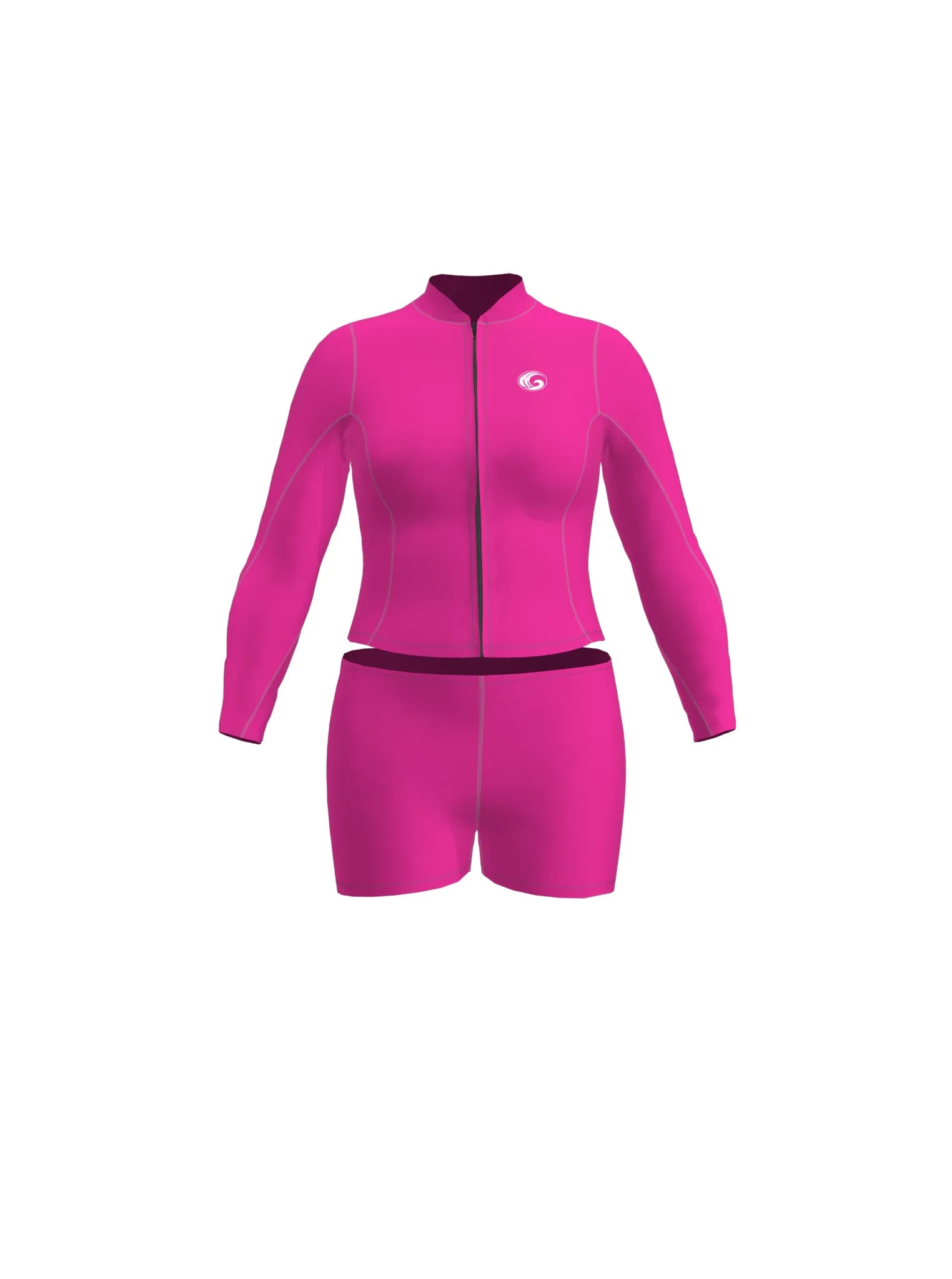 Women’s Neoprene Jacket & Shorts Surfing Wetsuit Set