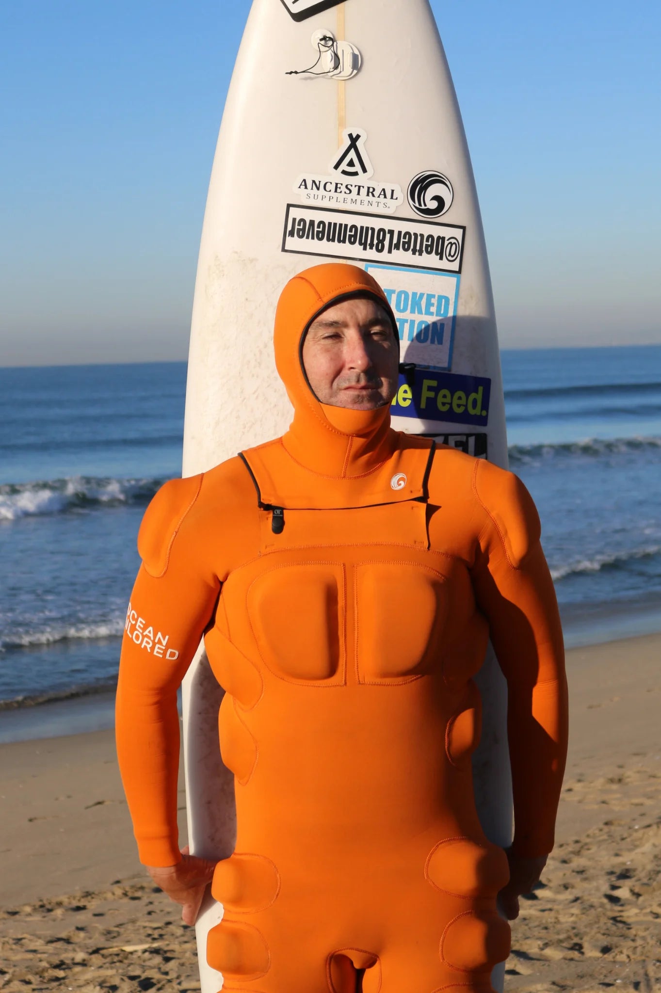 Hydro Guard Big Wave Impact Wetsuit with Surfing Board