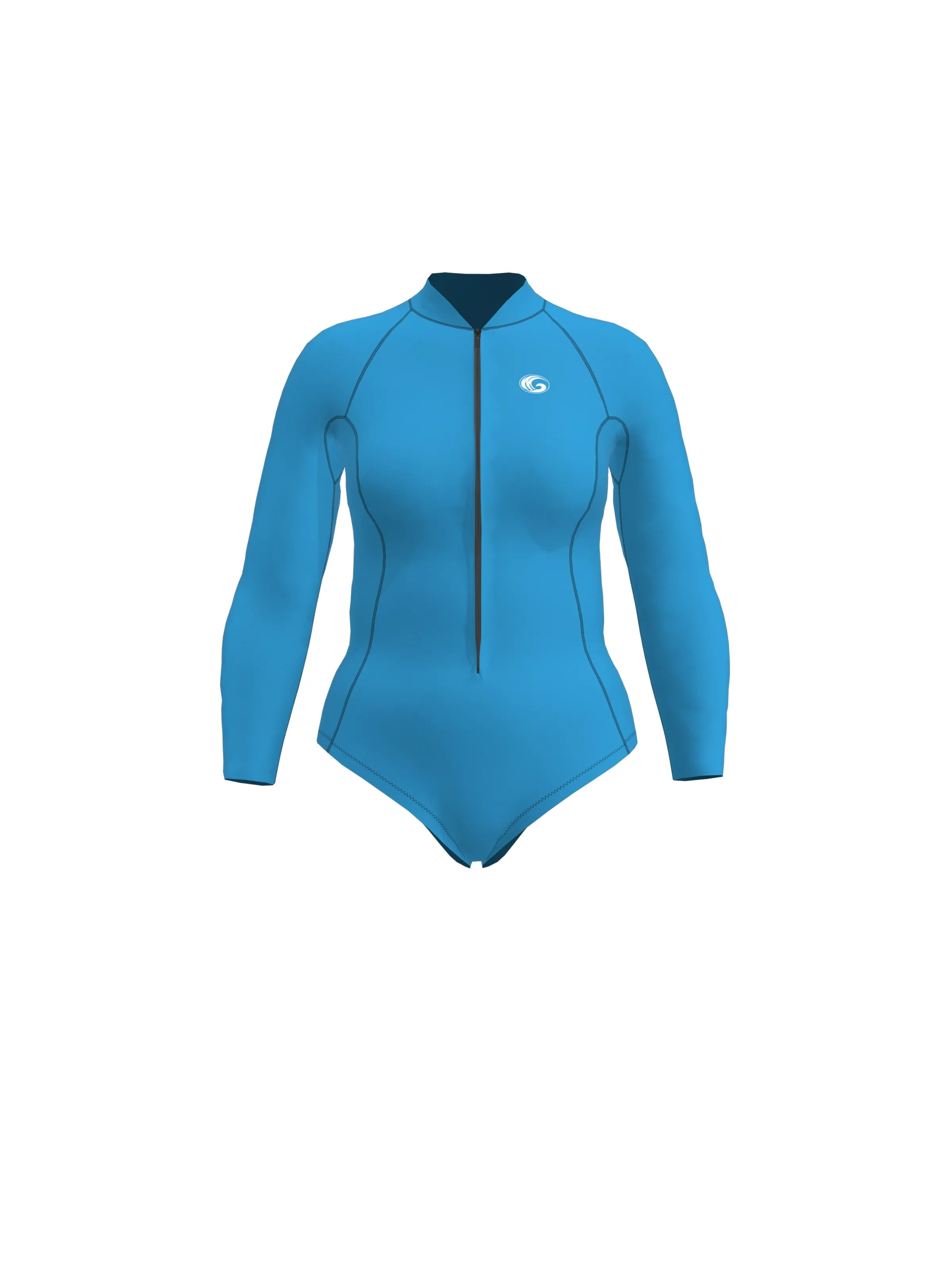 Women’s Long Sleeve Springsuit Surfing Wetsuit – Front Zip