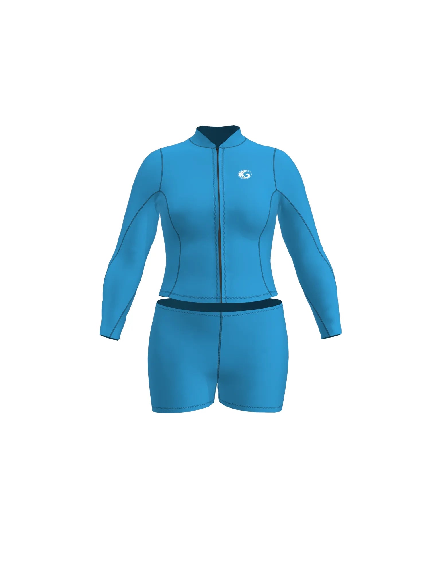Women’s Neoprene Jacket & Shorts Surfing Wetsuit Set
