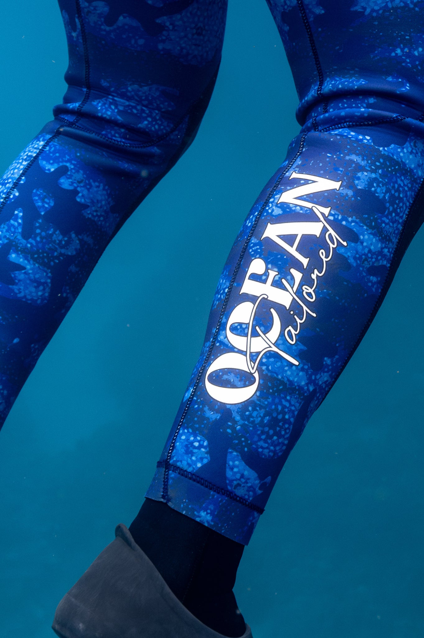 Men's Spearfishing High-Waisted Wetsuit Bottom - Blue Reef