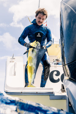 Men's Spearfishing High-Waisted Wetsuit Bottom - Blue Reef