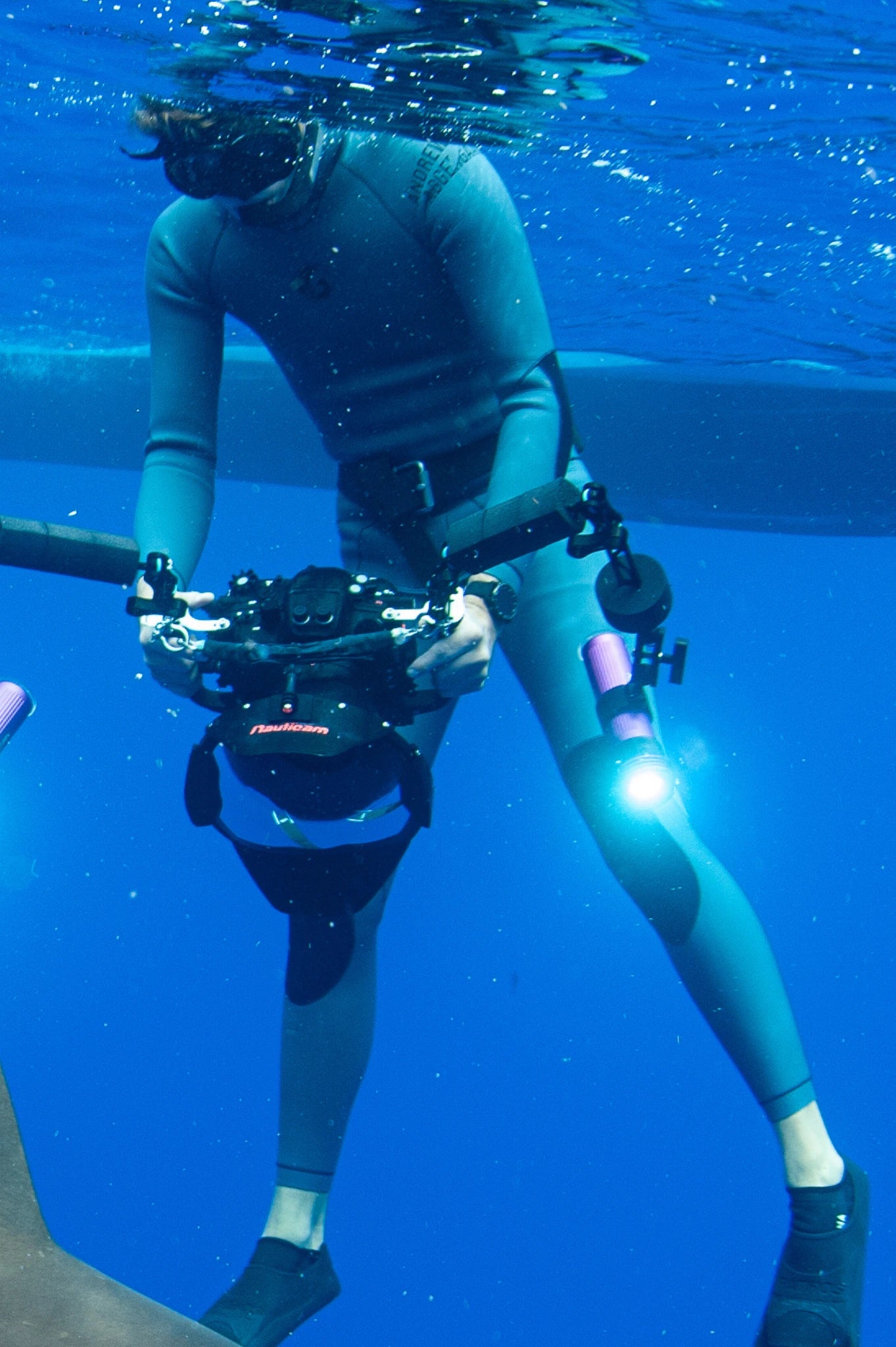 Men’s Two Piece Freediving Wetsuit  - Black