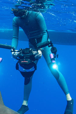Men’s Two Piece Freediving Wetsuit  - Black