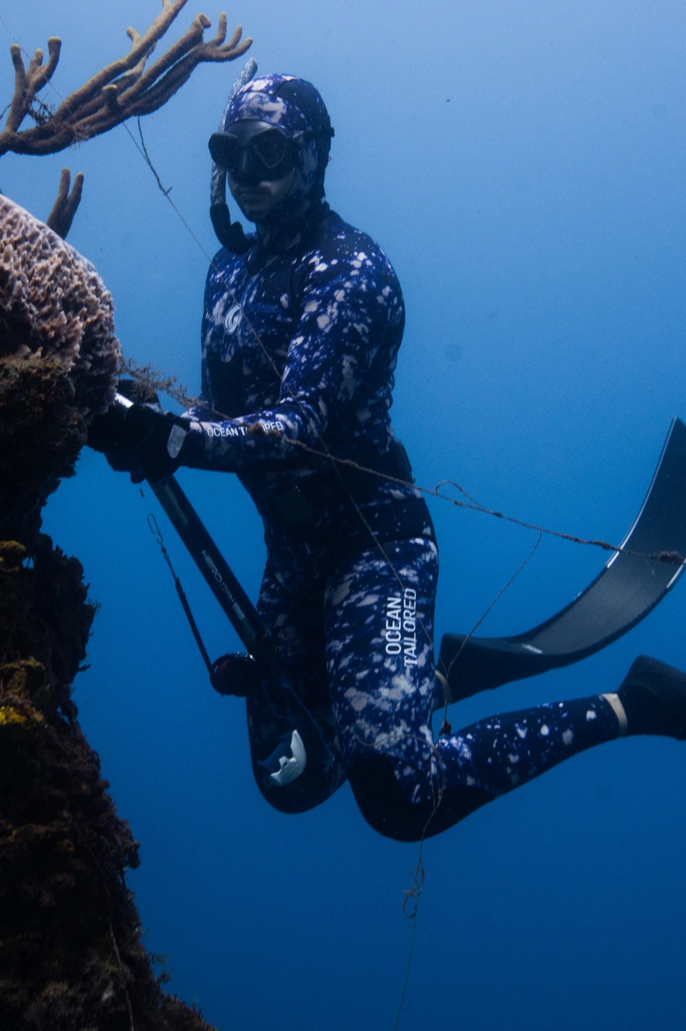 Men’s Freediving Wetsuit Top - Tide Wash
