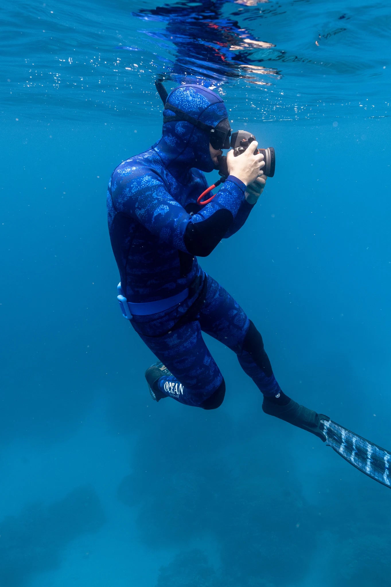 Men's Spearfishing High-Waisted Wetsuit Bottom - Blue Reef
