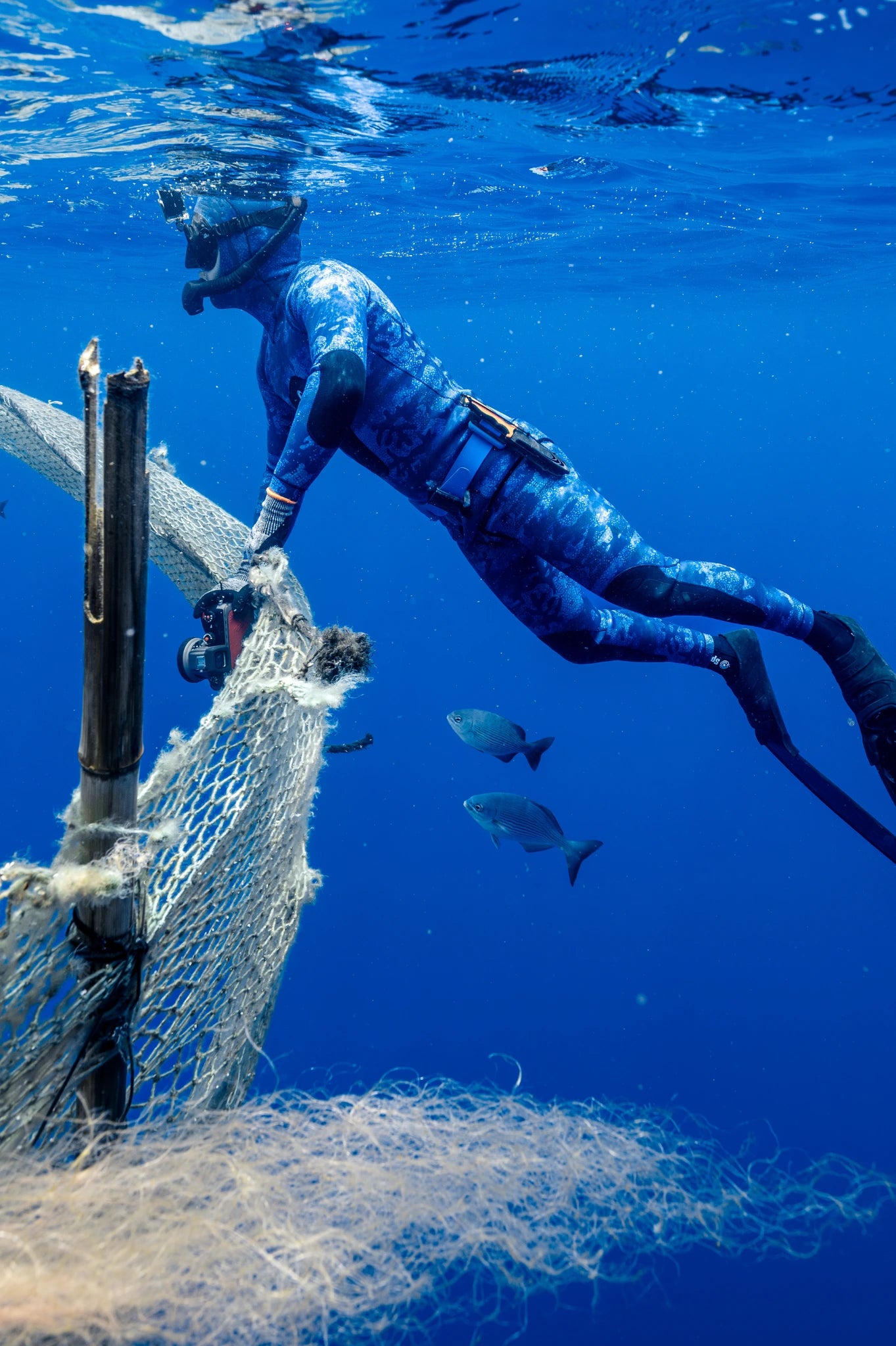 Women's Two Piece Spearfishing Wetsuit with Chest Loading Pad – Blue Reef