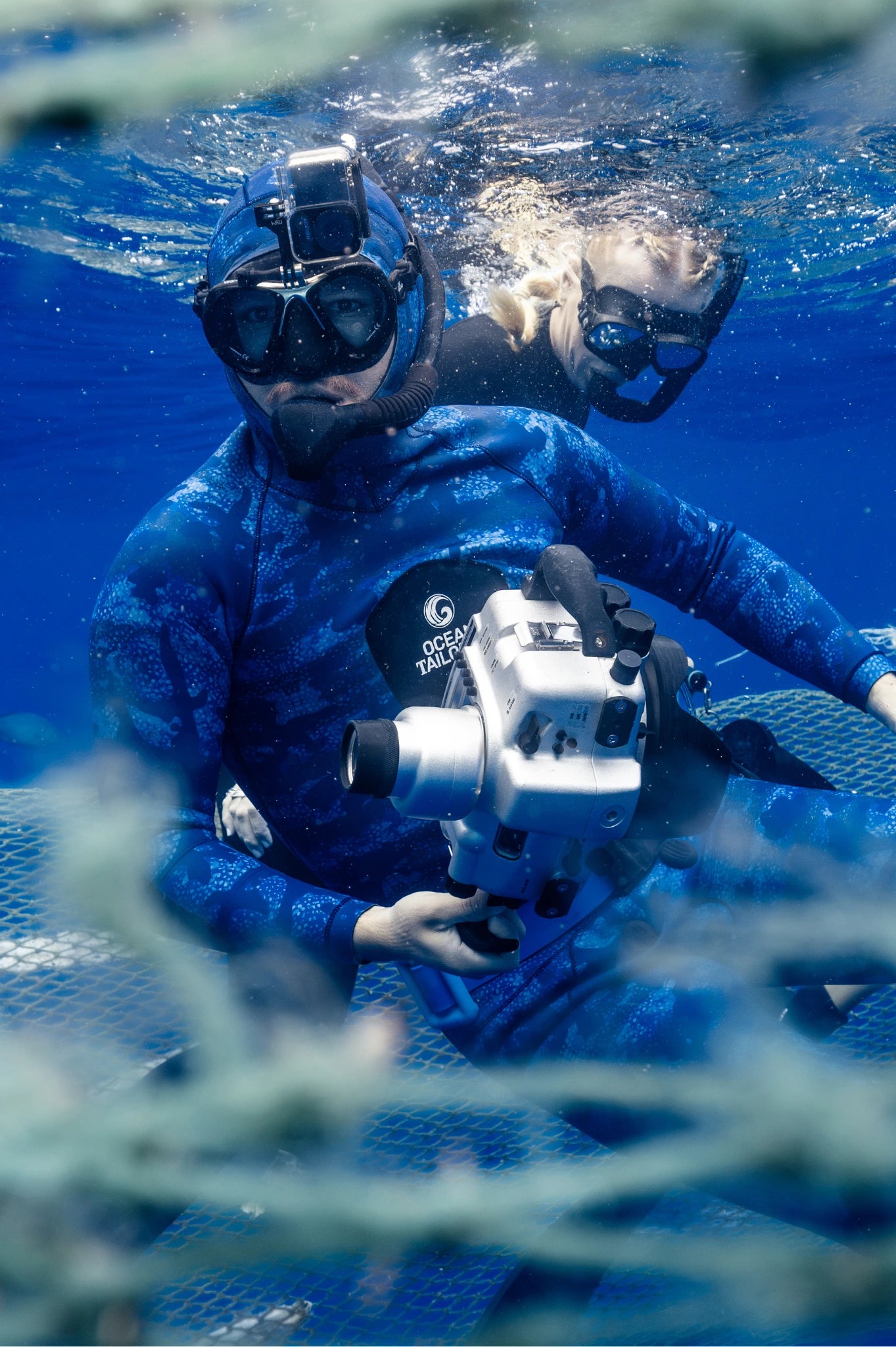 Women's Two Piece Spearfishing Wetsuit with Chest Loading Pad – Blue Reef