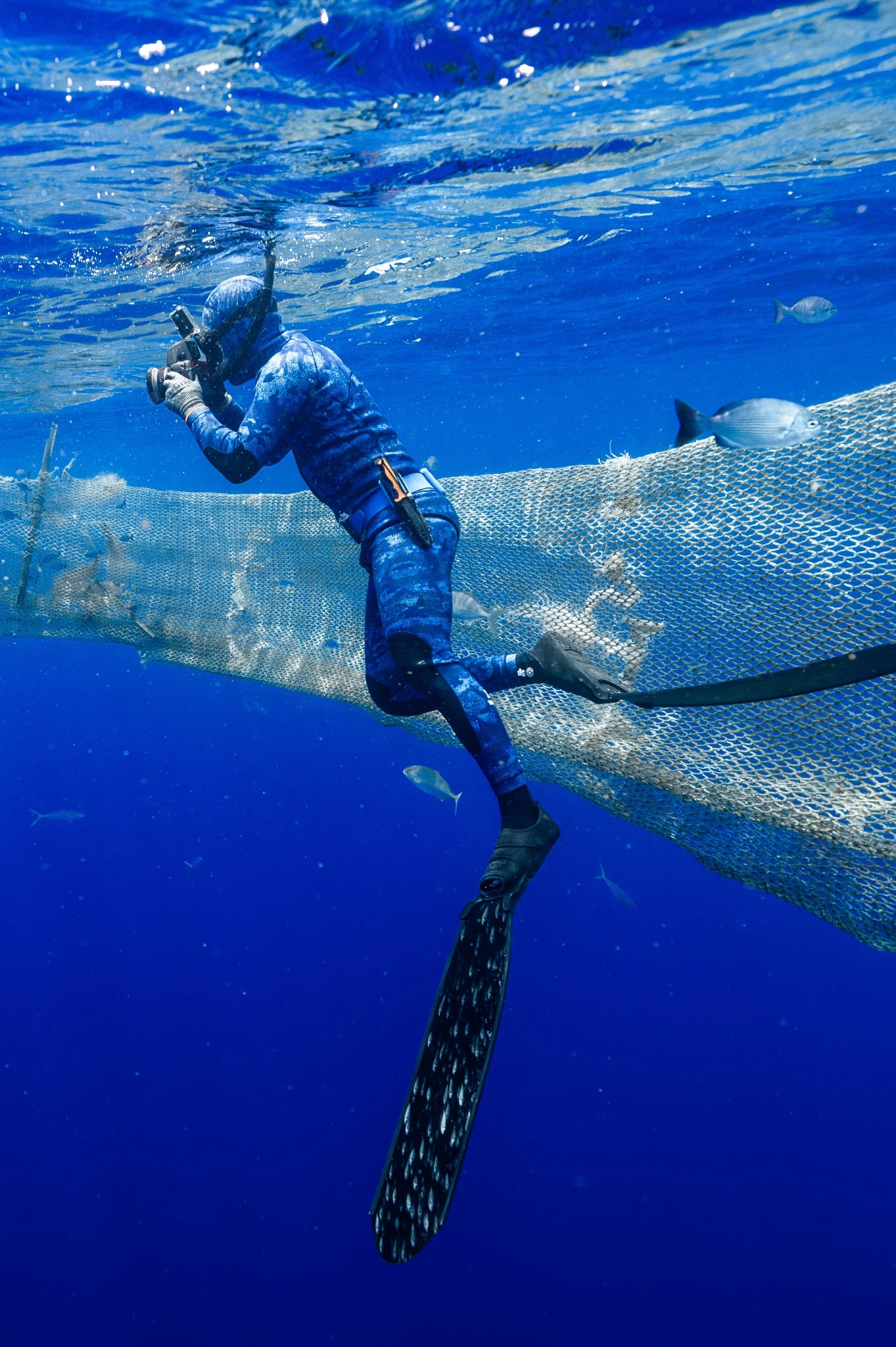 Women's Two Piece Spearfishing Wetsuit with Chest Loading Pad – Blue Reef