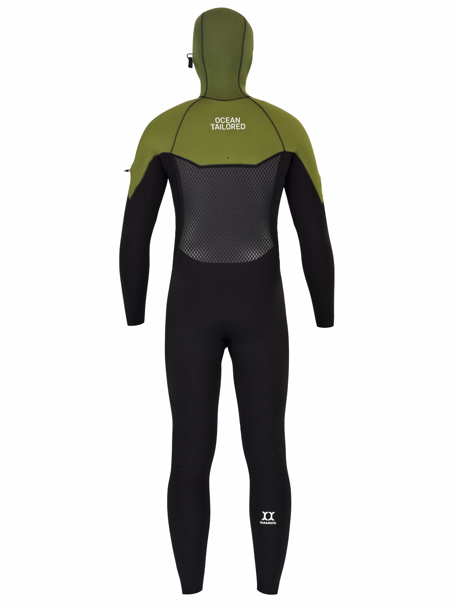 Men's Full Hooded Custom Wetsuit Backside