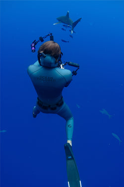 Men’s Two Piece Freediving Wetsuit  - Black
