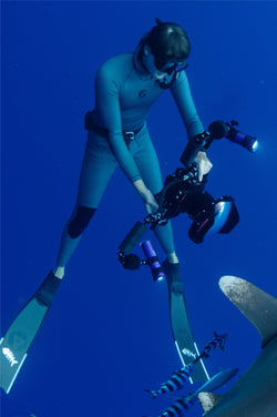 Men’s Two Piece Freediving Wetsuit  - Black