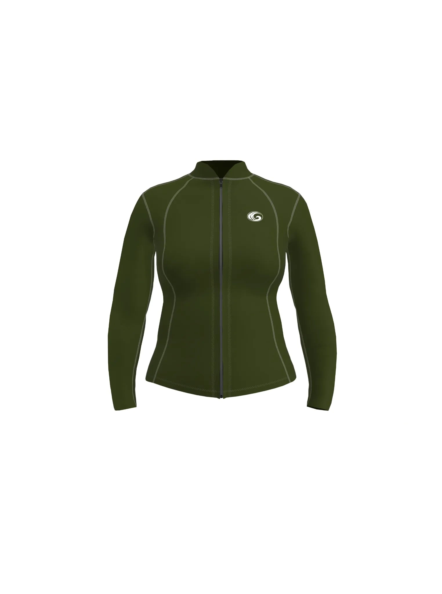 Women’s Neoprene Surfing Wetsuit Jacket – Front Zip