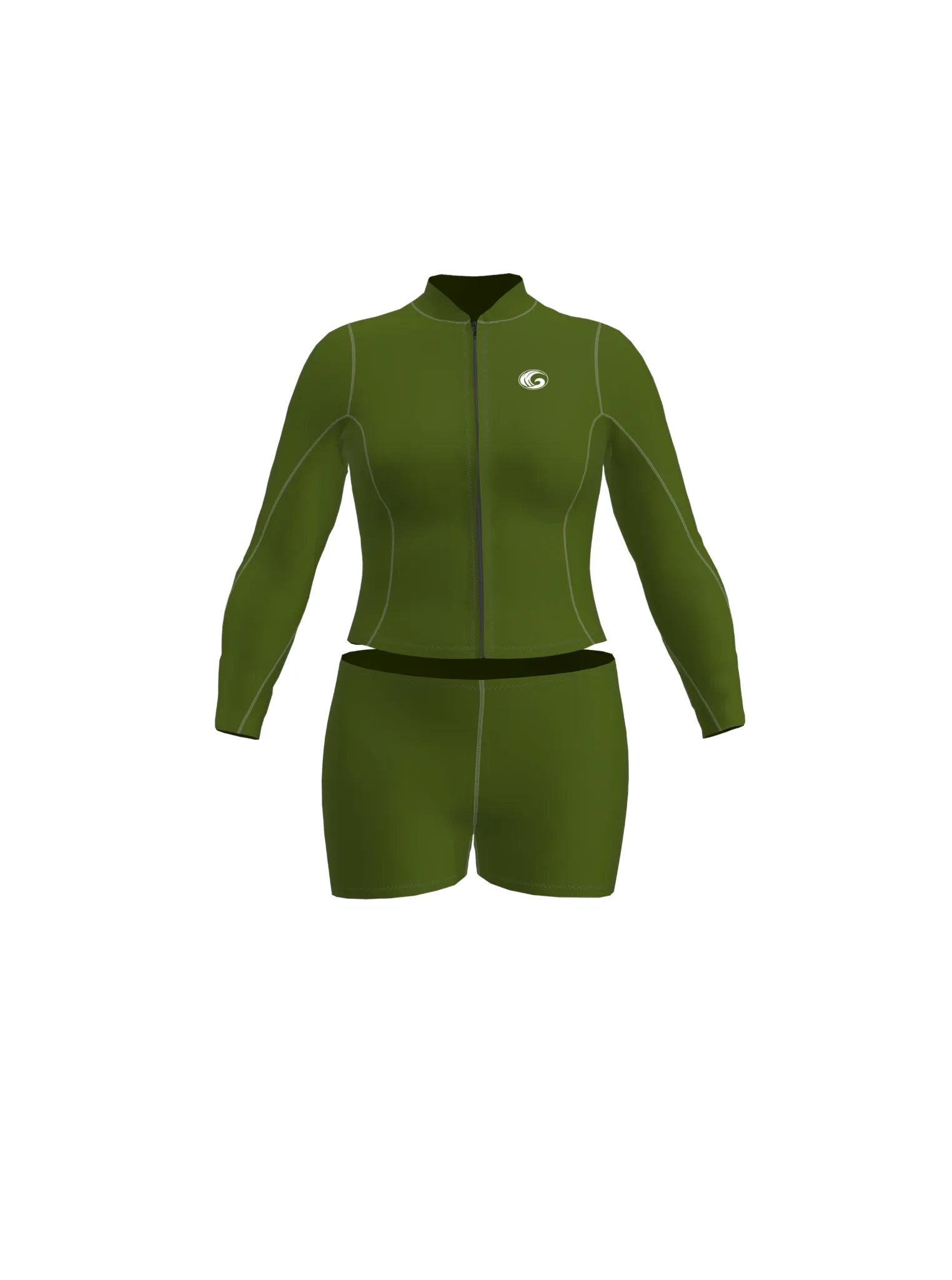 Women’s Neoprene Jacket & Shorts Surfing Wetsuit Set