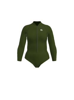 Women’s Long Sleeve Springsuit Surfing Wetsuit – Front Zip