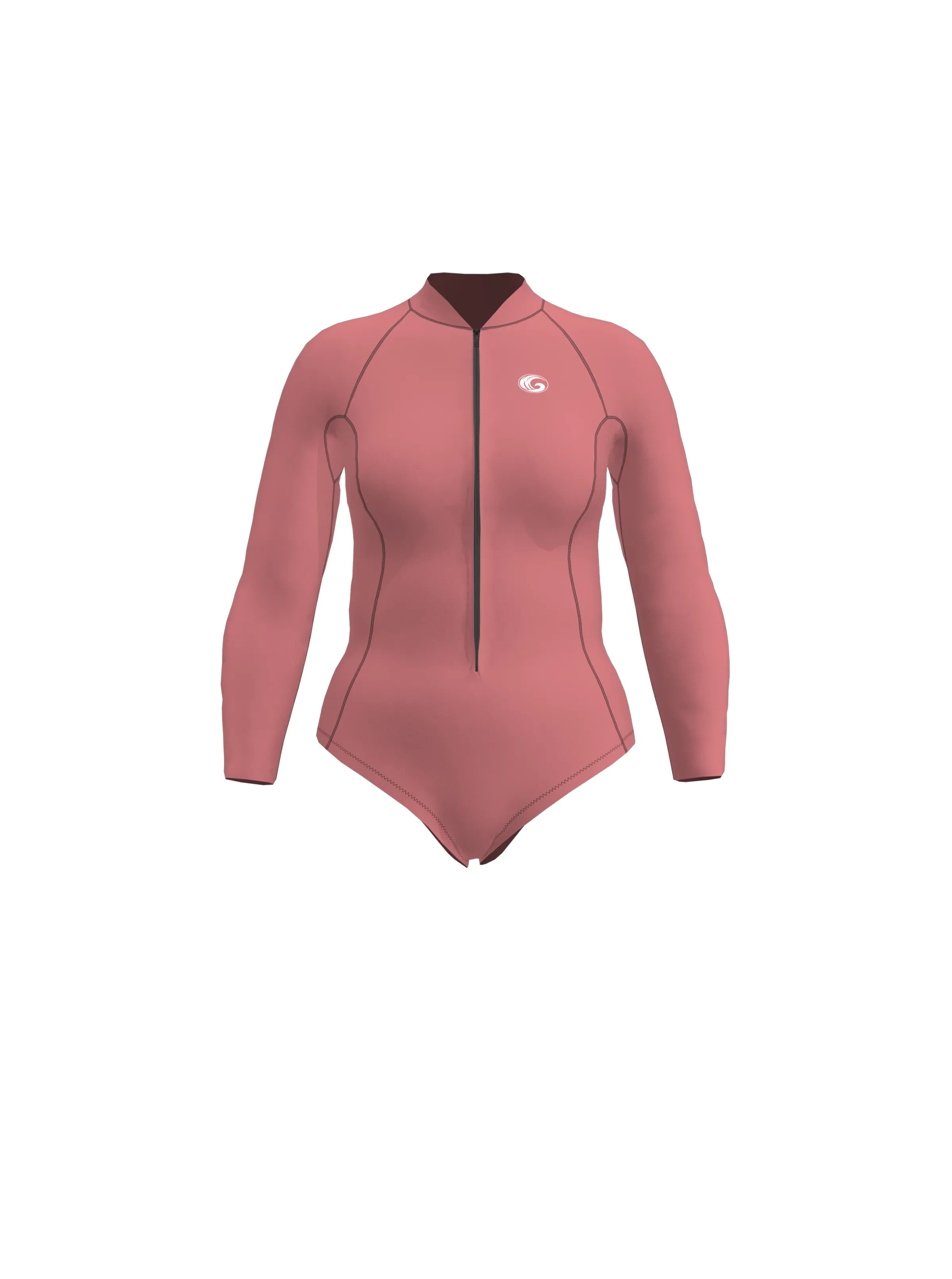 Women’s Long Sleeve Springsuit Surfing Wetsuit – Front Zip