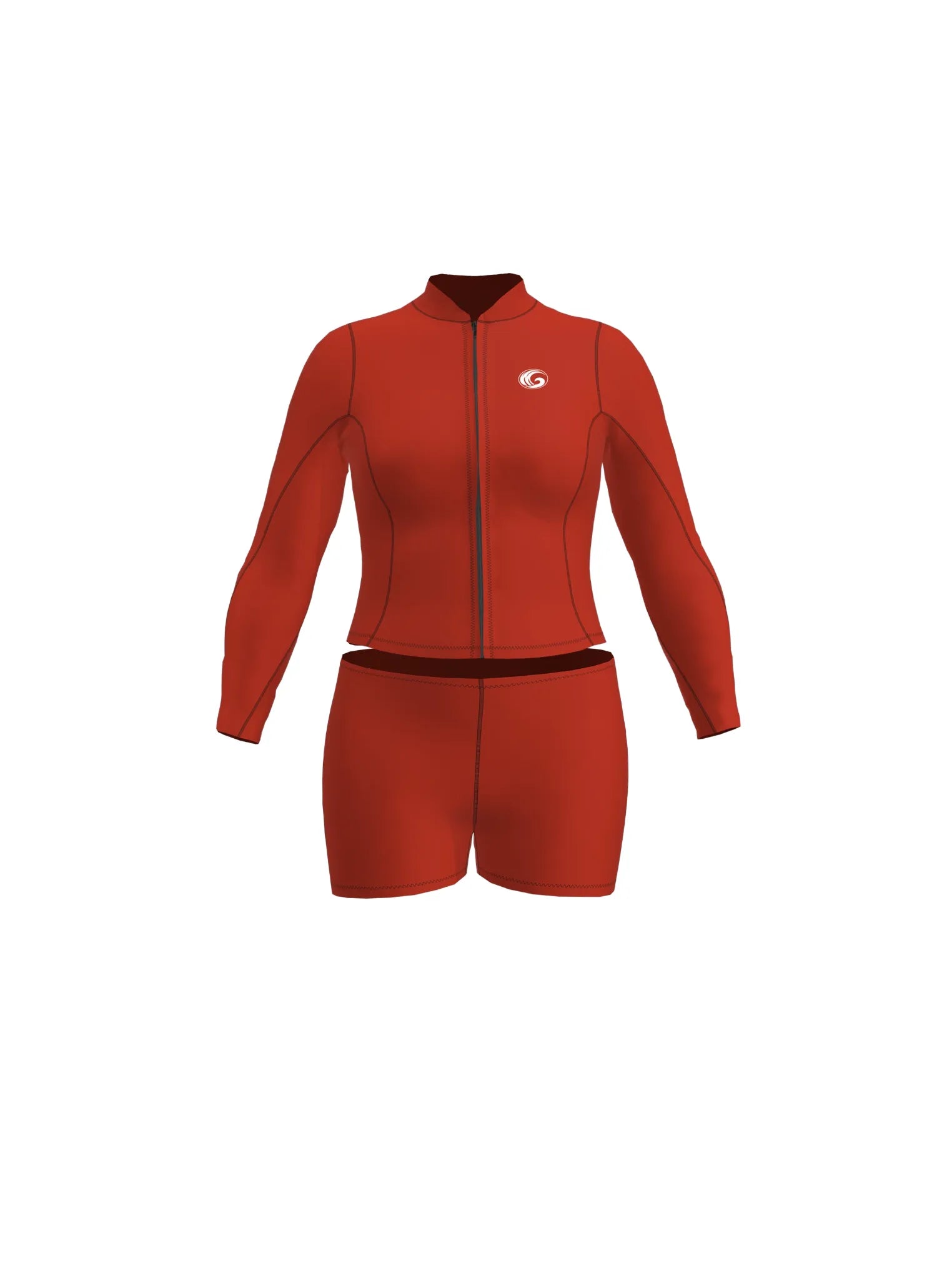 Women’s Neoprene Jacket & Shorts Surfing Wetsuit Set