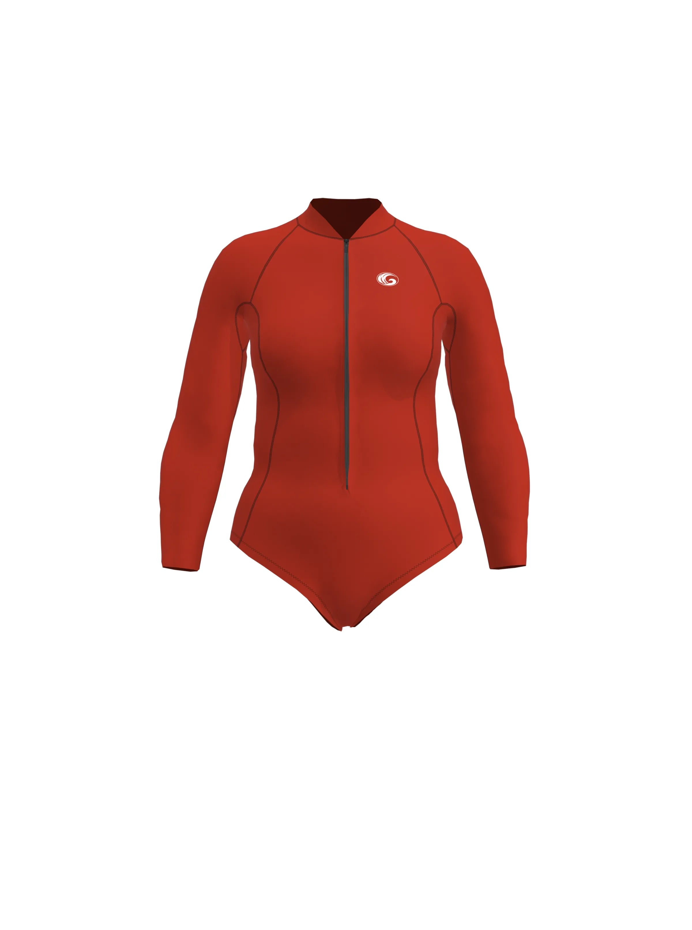 Women’s Long Sleeve Springsuit Surfing Wetsuit – Front Zip