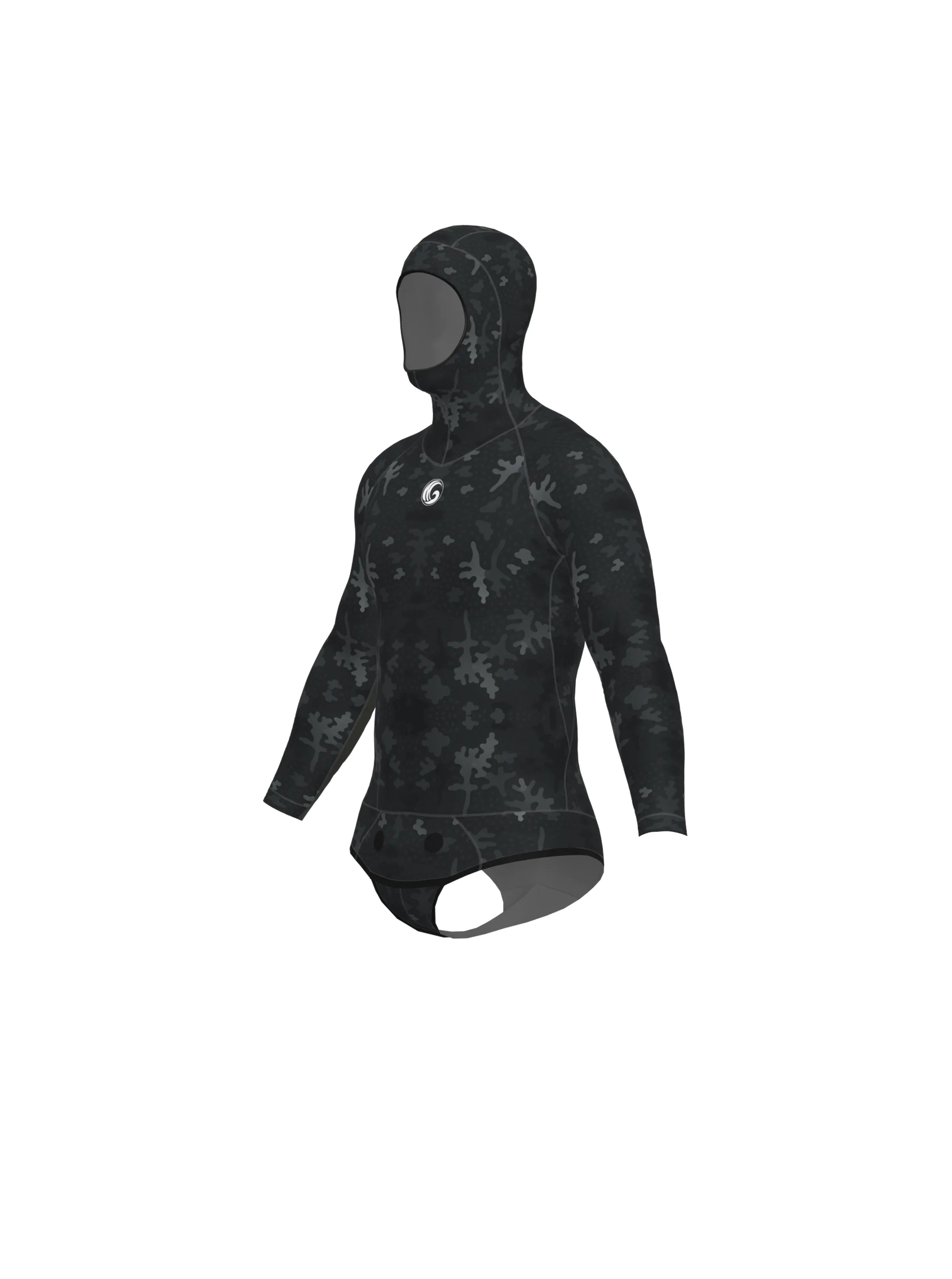 Men’s Freediving Wetsuit Top - Tide Wash