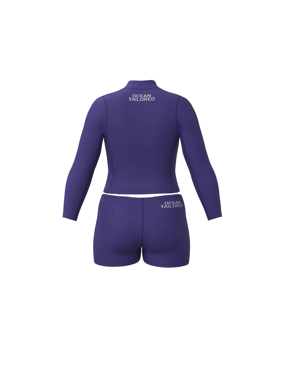 Women’s Neoprene Jacket & Shorts Surfing Wetsuit Set x Flowers from my Garden