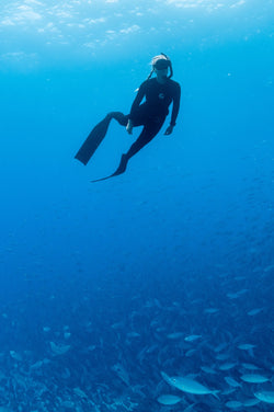 Women's Freediving Wetsuit Bottom: High-Waisted & Solid Colors