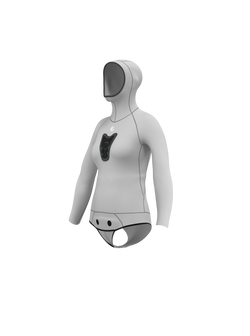 Women's Spearfishing Wetsuit Top - Solid Colors