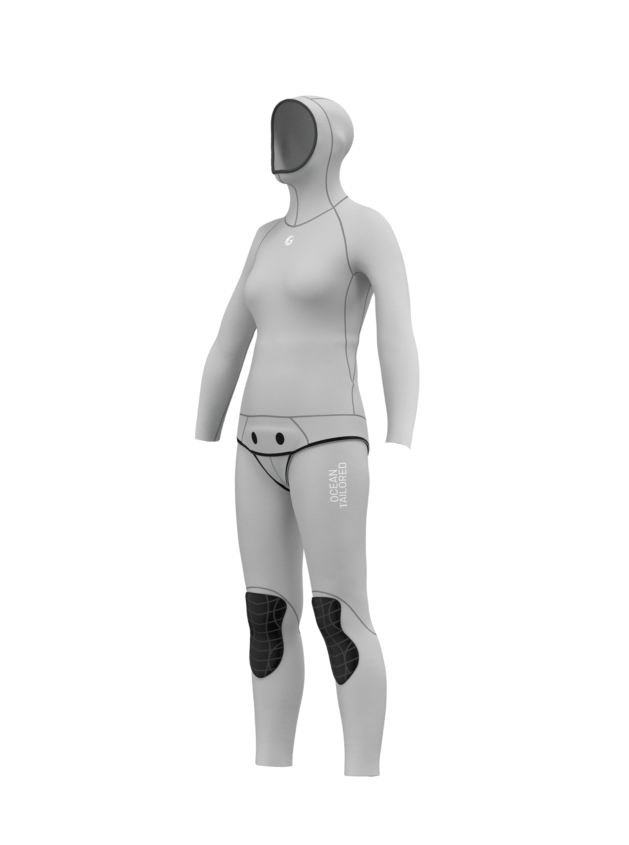 Women's Two Piece Freediving Wetsuit  - Solid Colors