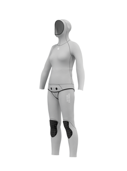 Women's Two Piece Freediving Wetsuit  - Solid Colors