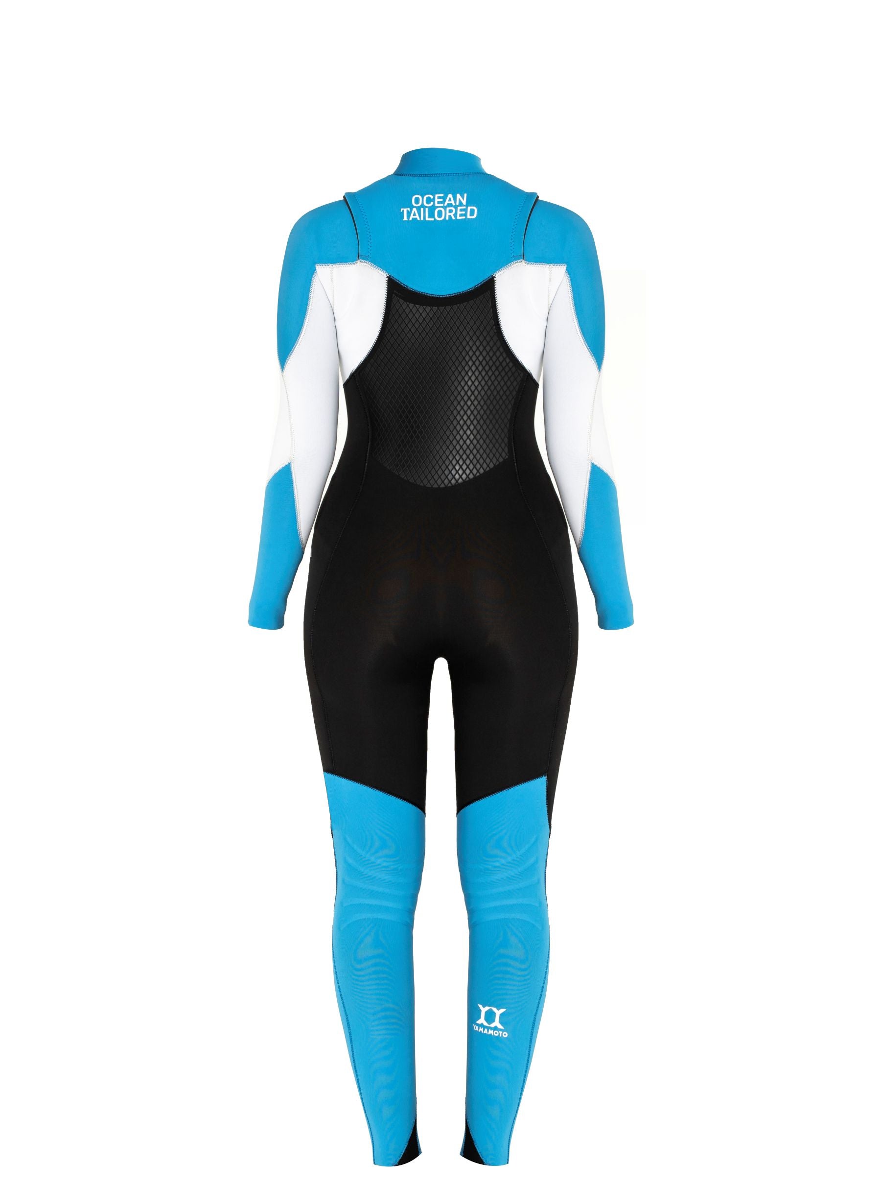 Women's ZIP Free Velcro Full Wetsuit Back