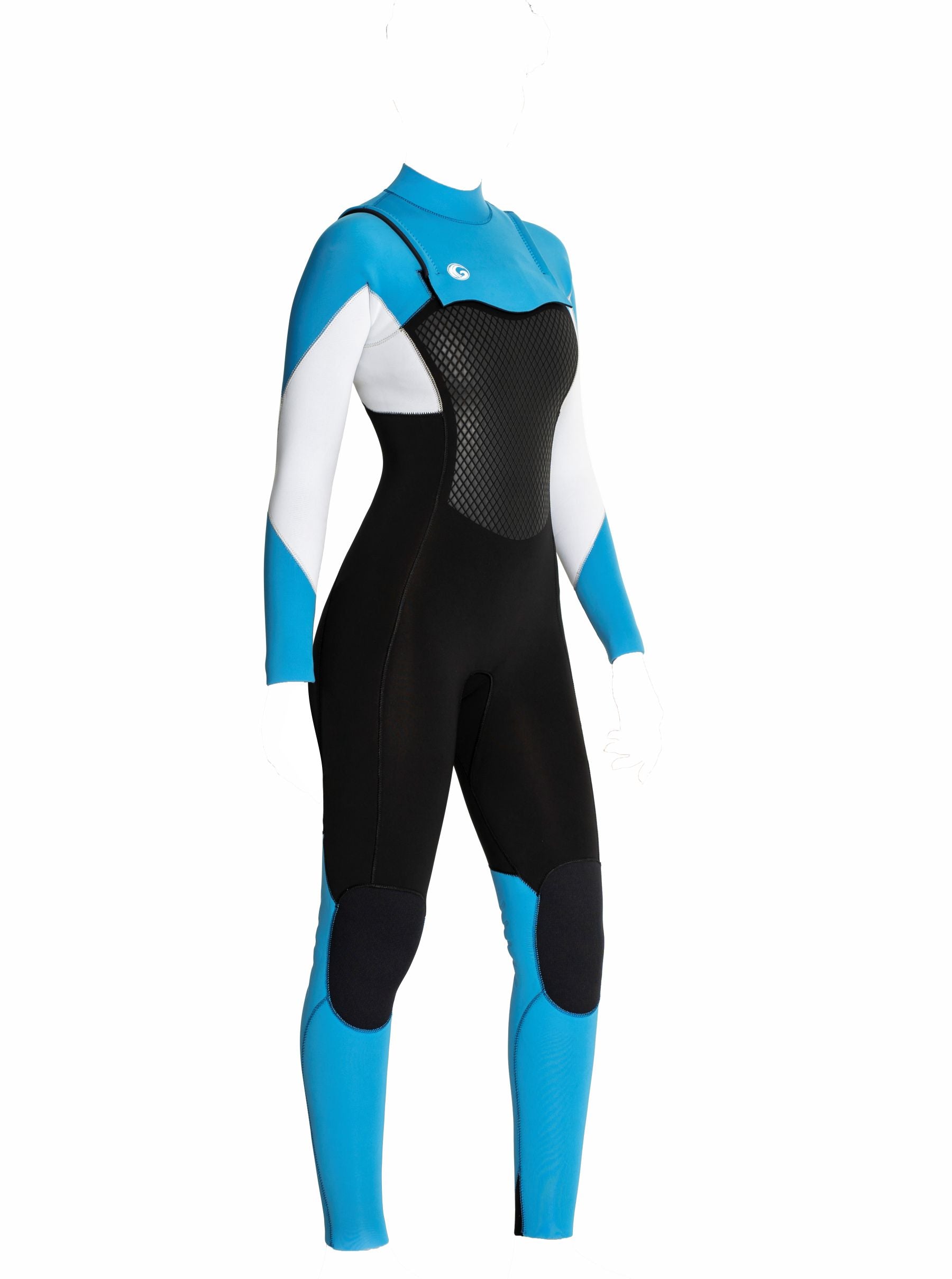 Women's ZIP Free Velcro Full Wetsuit Sideview-2