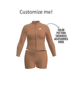 Women’s Neoprene Jacket & Shorts Surfing Wetsuit Set