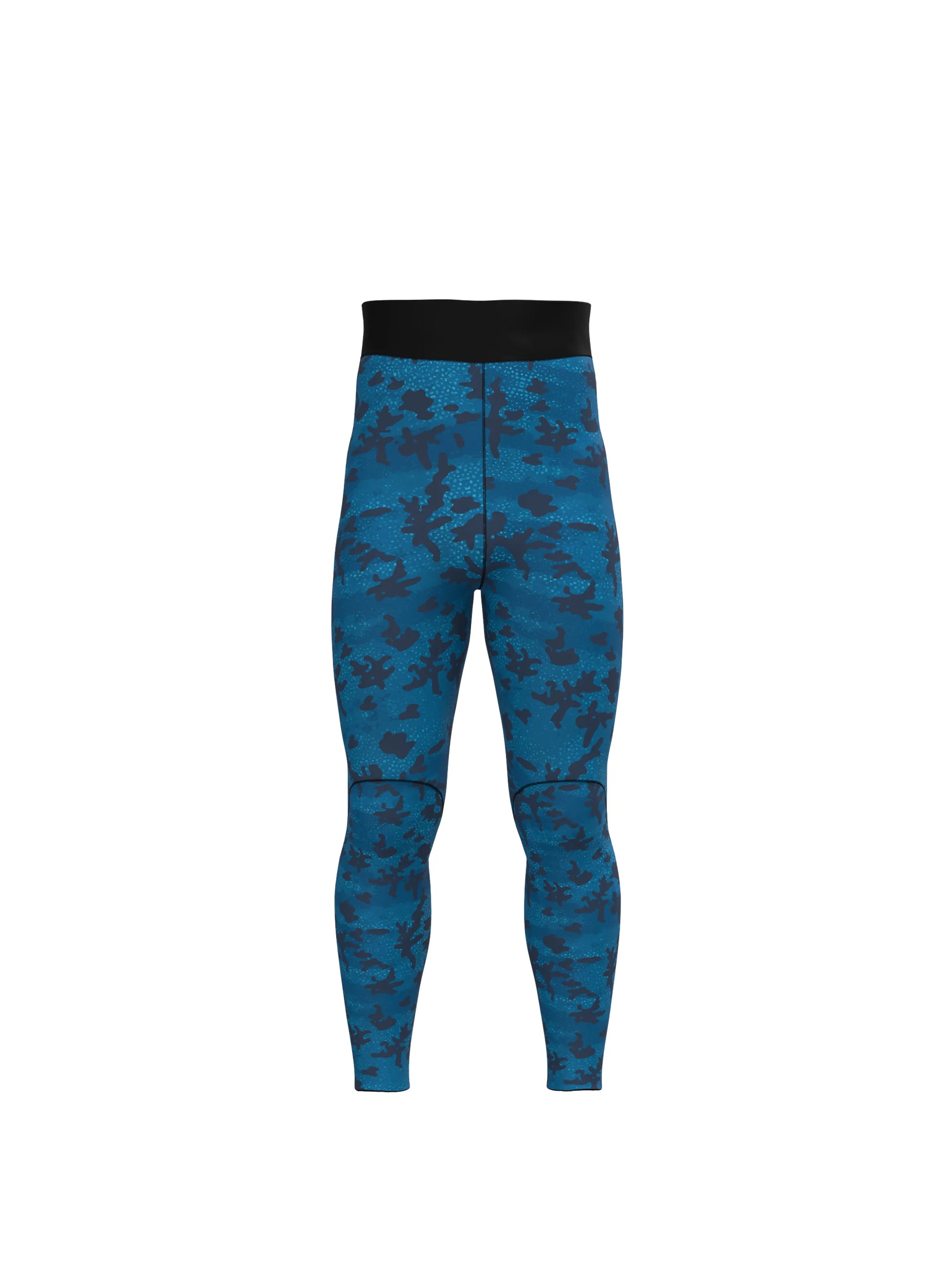 Men's Freediving High-Waisted Wetsuit Bottom - Blue Reef