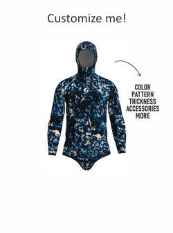 Men’s Freediving Wetsuit Top - Tide Wash