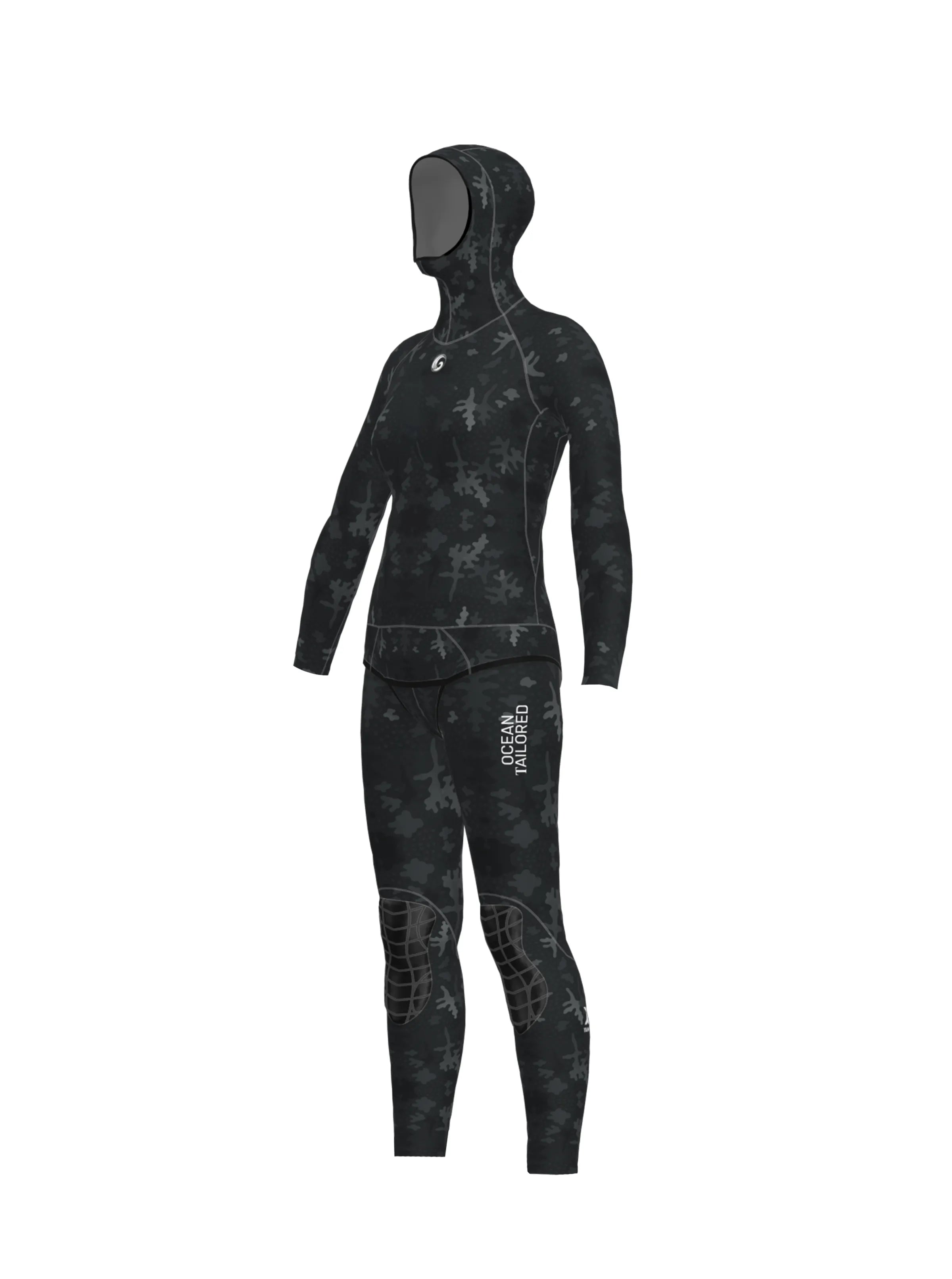 Women’s Two Piece Freediving Wetsuit  - Stealth